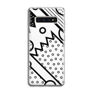 CaseCompany Pop Art #4: Samsung Galaxy S10 4G Transparant Hoesje