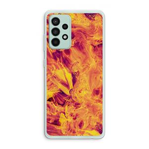 CaseCompany Eternal Fire: Samsung Galaxy A52s 5G Transparant Hoesje