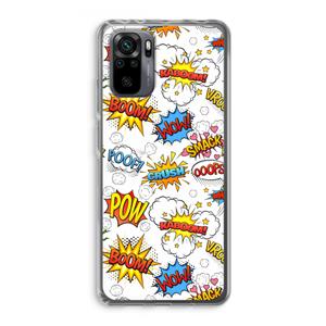 CaseCompany Pow Smack: Xiaomi Redmi Note 10 Pro Transparant Hoesje