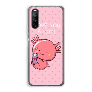 CaseCompany Love You A Lotl: Sony Xperia 10 III Transparant Hoesje