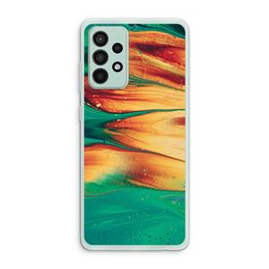 CaseCompany Green Inferno: Samsung Galaxy A52s 5G Transparant Hoesje