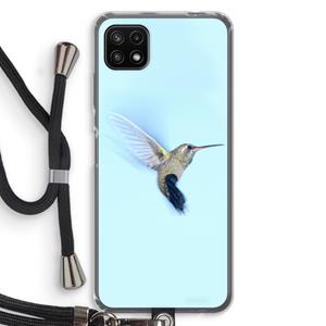 CaseCompany Kolibri: Samsung Galaxy A22 5G Transparant Hoesje met koord