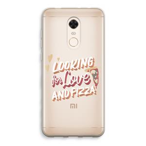 CaseCompany Pizza is the answer: Xiaomi Redmi 5 Transparant Hoesje