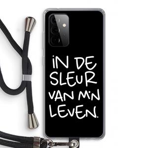 CaseCompany De Sleur: Samsung Galaxy A72 5G Transparant Hoesje met koord