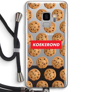 CaseCompany Koekerond: Samsung Galaxy S9 Transparant Hoesje met koord