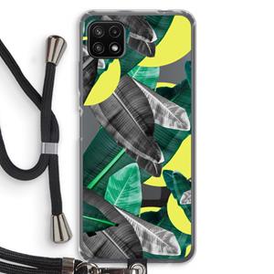 CaseCompany Fantasie jungle: Samsung Galaxy A22 5G Transparant Hoesje met koord