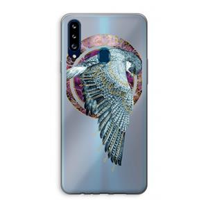 CaseCompany Golden Falcon: Samsung Galaxy A20s Transparant Hoesje