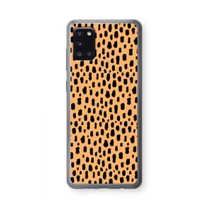 CaseCompany Panter: Samsung Galaxy A31 Transparant Hoesje