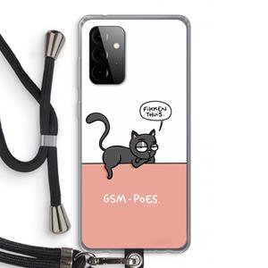CaseCompany GSM poes: Samsung Galaxy A72 5G Transparant Hoesje met koord