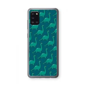 CaseCompany Diplodocus: Samsung Galaxy A31 Transparant Hoesje