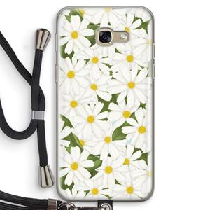 CaseCompany Summer Daisies: Samsung Galaxy A5 (2017) Transparant Hoesje met koord
