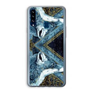 CaseCompany Golden Fox: Samsung Galaxy A20s Transparant Hoesje