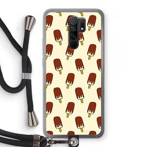 CaseCompany Yummy: Xiaomi Redmi 9 Transparant Hoesje met koord