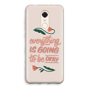 CaseCompany Optimistic flower girl: Xiaomi Redmi 5 Transparant Hoesje