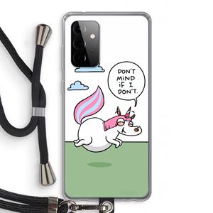 CaseCompany Unicorn: Samsung Galaxy A72 5G Transparant Hoesje met koord