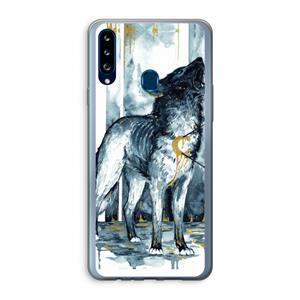 CaseCompany Bleeding Soul: Samsung Galaxy A20s Transparant Hoesje