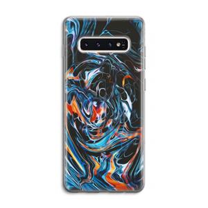 CaseCompany Black Unicorn: Samsung Galaxy S10 4G Transparant Hoesje