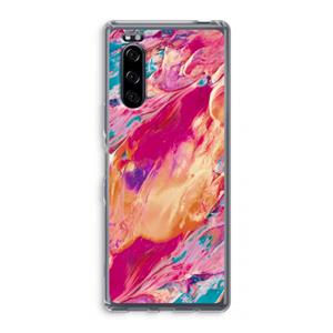CaseCompany Pastel Echoes: Sony Xperia 5 Transparant Hoesje