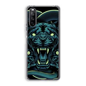 CaseCompany Cougar and Vipers: Sony Xperia 10 III Transparant Hoesje