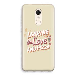 CaseCompany Pizza is the answer: Xiaomi Redmi 5 Transparant Hoesje