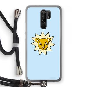 CaseCompany Kleine leeuw: Xiaomi Redmi 9 Transparant Hoesje met koord