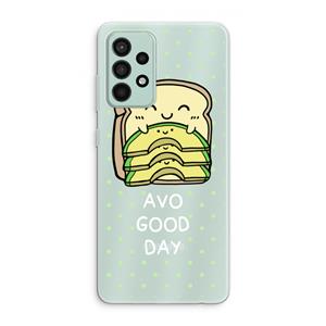 CaseCompany Avo Good Day: Samsung Galaxy A52s 5G Transparant Hoesje