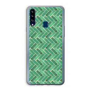 CaseCompany Moroccan tiles 2: Samsung Galaxy A20s Transparant Hoesje