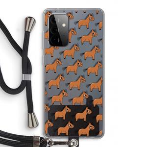 CaseCompany Pony: Samsung Galaxy A72 5G Transparant Hoesje met koord