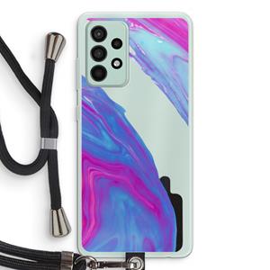 CaseCompany Zweverige regenboog: Samsung Galaxy A52s 5G Transparant Hoesje met koord
