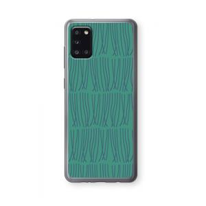CaseCompany Swirls: Samsung Galaxy A31 Transparant Hoesje