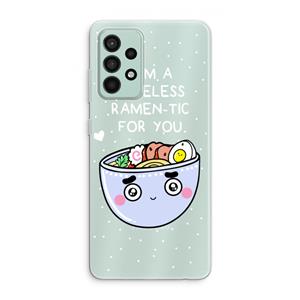 CaseCompany I'm A Hopeless Ramen-Tic For You: Samsung Galaxy A52s 5G Transparant Hoesje