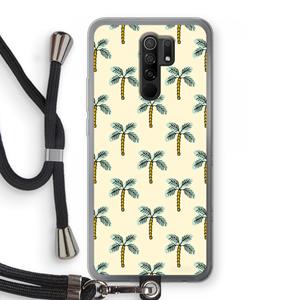 CaseCompany Paradise: Xiaomi Redmi 9 Transparant Hoesje met koord