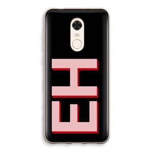CaseCompany Monogram: Xiaomi Redmi 5 Transparant Hoesje