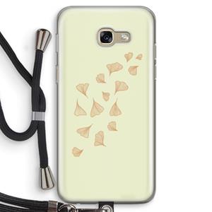 CaseCompany Falling Leaves: Samsung Galaxy A5 (2017) Transparant Hoesje met koord