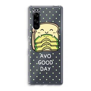 CaseCompany Avo Good Day: Sony Xperia 5 Transparant Hoesje