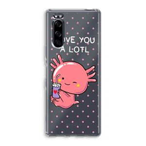 CaseCompany Love You A Lotl: Sony Xperia 5 Transparant Hoesje