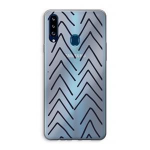 CaseCompany Marrakech Arrows: Samsung Galaxy A20s Transparant Hoesje