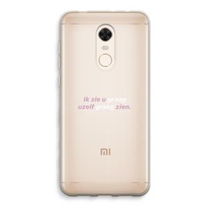 CaseCompany uzelf graag zien: Xiaomi Redmi 5 Transparant Hoesje