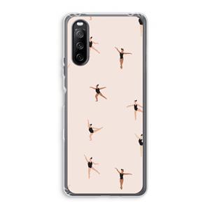 CaseCompany Dancing #1: Sony Xperia 10 III Transparant Hoesje
