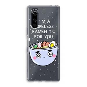 CaseCompany I'm A Hopeless Ramen-Tic For You: Sony Xperia 5 Transparant Hoesje