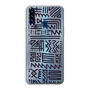 CaseCompany Marrakech print: Samsung Galaxy A20s Transparant Hoesje