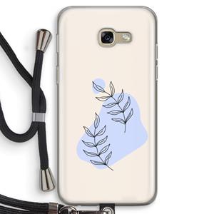 CaseCompany Leaf me if you can: Samsung Galaxy A5 (2017) Transparant Hoesje met koord