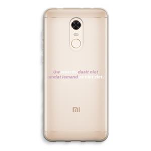 CaseCompany uw waarde daalt niet: Xiaomi Redmi 5 Transparant Hoesje