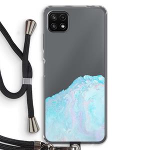 CaseCompany Fantasie pastel: Samsung Galaxy A22 5G Transparant Hoesje met koord