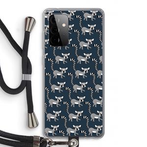 CaseCompany Makis: Samsung Galaxy A72 5G Transparant Hoesje met koord