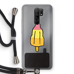 CaseCompany Raketijsje: Xiaomi Redmi 9 Transparant Hoesje met koord