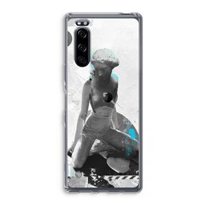 CaseCompany I will not feel a thing: Sony Xperia 5 Transparant Hoesje