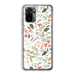 CaseCompany Sweet little flowers: Xiaomi Redmi Note 10 Pro Transparant Hoesje