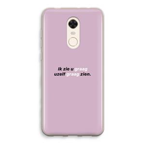CaseCompany uzelf graag zien: Xiaomi Redmi 5 Transparant Hoesje