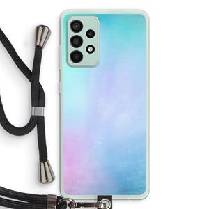 CaseCompany mist pastel: Samsung Galaxy A52s 5G Transparant Hoesje met koord